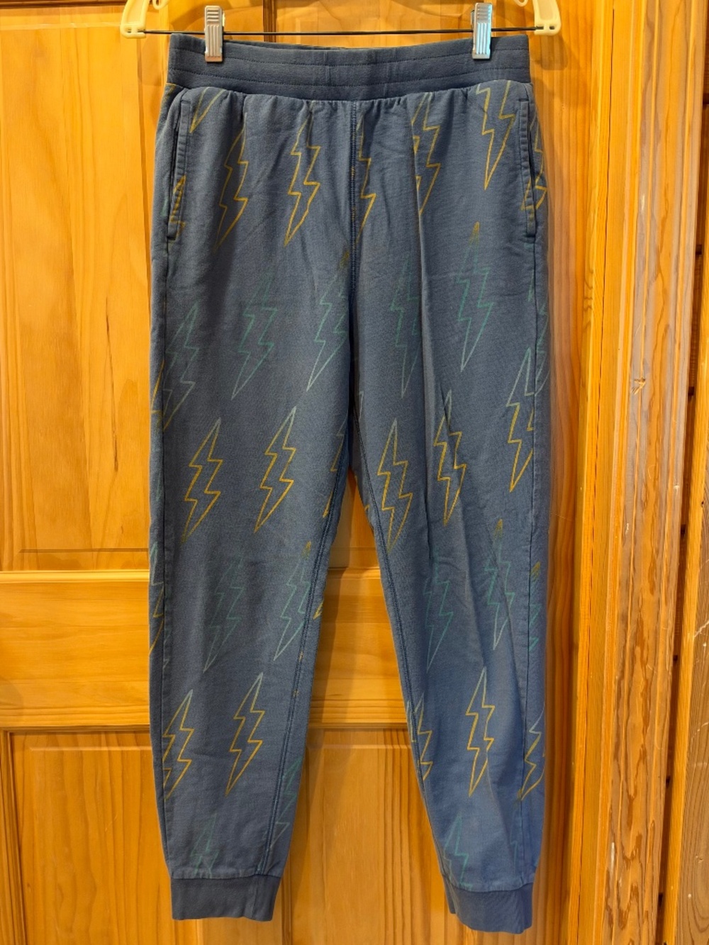 Tea Collection Easy Fit Blue Lightning Joggers Boys Size 16